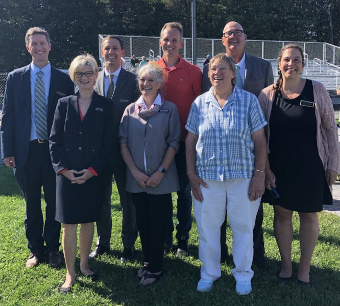 Breser Select Board members posing outdoors